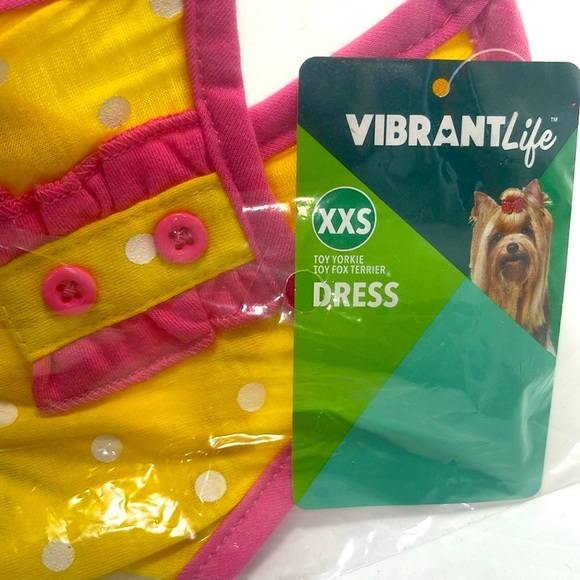 Vibrant Toy YorKie, Toy Fox Terrier Dogs Dress XXS NEW - Picture 10 of 10